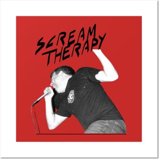 Scream Therapy Podcast Screamer transparent design Posters and Art